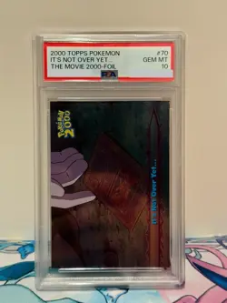 2000 TOPPS POKEMON It’s Not Over Yet. #70 Foil PSA 10 GEM MT - Image 1