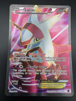 Latias EX Full Art 112/116 Pokemon Plasma Freeze Ultra Rare Holo - Image 3