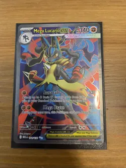ENGLISH Mega Lucario ex 160/132 Ultra Rare Full Art Pokemon Mega Evolution NM - Image 2