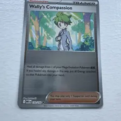 Wally’s Compassion 132/132 Reverse Holo Pokemon Mega Evolution - IN HAND - Image 2