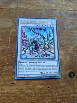 "Ghost Rare" Alter Art Black Rose Dragon DUDE-EN010 Yugioh U-V-Oh - Image 2