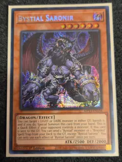 Yugioh Bystial Saronir MP23-EN158 Secret Rare 1st Ed NM - Image 1