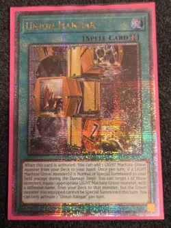 Yugioh! Union Hangar Quarter Century Secret Rare 1st Ed Near Mint RA04-EN270 - Image 1