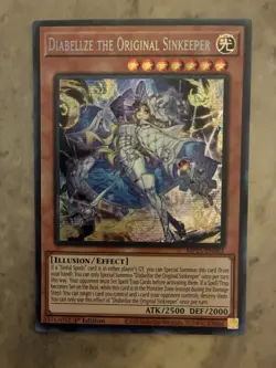 Yugioh! TCG - Diabellze the Original Sinkeeper -Prismatic Secret Rare MP25-EN063 - Image 1