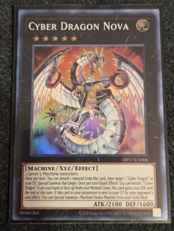 Yugioh Cyber Dragon Nova OP17-EN006 Super Rare NM - Image 1