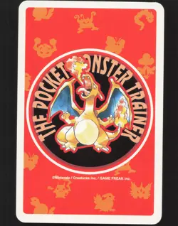 Venonat 9 of Diamonds Pokemon Red Charizard Playing Card Near Mint or Better - Image 2