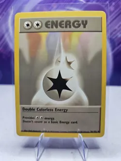 Double Colorless Energy 96/102 Base Set Pokemon Card - Image 1