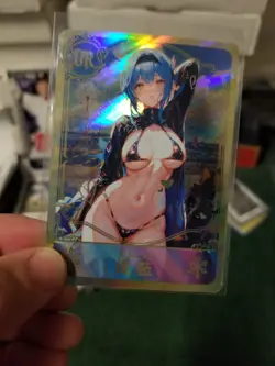 GODDESS BABE WAIFU RAINBOW FOIL ANIME CARD #3 BLOWOUT - Image 1