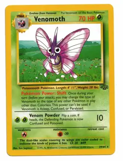 Pokemon Card: Venomoth 29/64 Jungle Set Rare! NM - Image 1