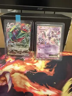 Pokemon Cards TCG Lots Rayquaza VMax, Mewtwo EX - Image 2