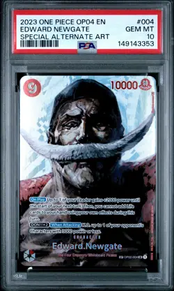 2023 ONE PIECE OP04-KINGDOMS OF INTRIGUE #004 EDWARD NEWGATE PSA 10 - Image 1