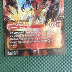 Disney Lorcana Enchanted Foil Full Art Leviathan Gdn Atlantis 233/204 EN - Image 4