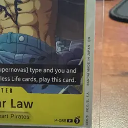 Bandai One Piece Trafalgar Law Character P-088 EN Promo 5000 Power Card - Image 2