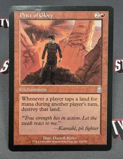 MTG Price of Glory- DAMAGED -Odyssey Magic the Gathering Card #214 - Image 1