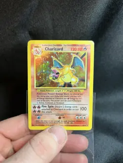 Pokemon TCG Charizard 4/102 Base Set Unlimited Holo Rare - Nintendo 1999 Card - Image 2