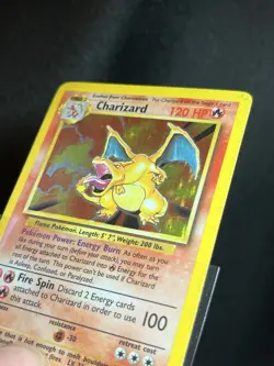 Pokemon TCG Charizard 4/102 Base Set Unlimited Holo Rare - Nintendo 1999 Card - Image 3