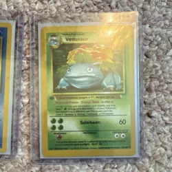 Pokemon TCG Base Set Unlimited Holo 2-Card Lot - Blastoise & Venusaur - Image 3