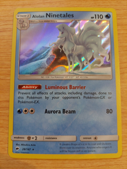 Alolan Ninetales - 028/147 (Miscellaneous Cards) - Near Mint NM - Water Web - Image 1
