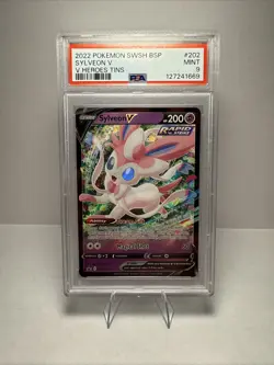 Sylveon V SWSH202 SWSH: Sword & Shield Promo Cards Holo PSA 9 - Image 1