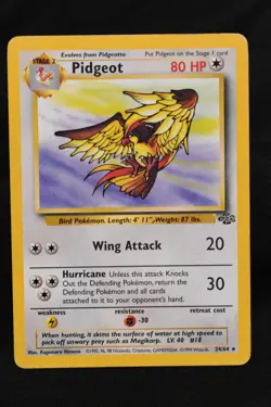 Pidgeot 24/64 MP Jungle Regular Rare Unlimited Pokemon TCG Card - Image 1