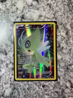 Pokemon TCG Mythical Celebi XY111 Full Art Black Star Promo Promo Card - LP - Image 1