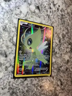 Pokemon TCG Mythical Celebi XY111 Full Art Black Star Promo Promo Card - LP - Image 4
