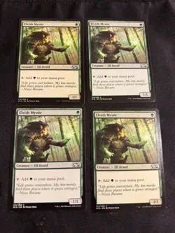 x4 Elvish Mystic [Core Set 2014] 4x Magic MTG Cards LP - Image 1