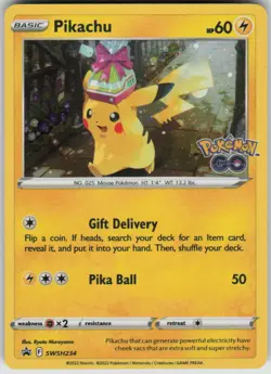Pokemon Pikachu Holo Promo SWSH: Sword & Shield Promo Cards SWSH234 NM - Image 1