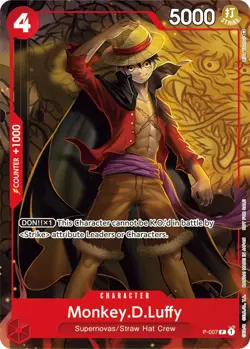 Monkey.D.Luffy (P-007) (Tournament Pack Vol. 1) [One Piece Promotion Cards] Nea - Image 1