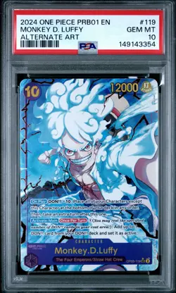 2024 ONE PIECE PREMIUM BOOSTER -ONE PIECE CARD THE BEST- MONKEY D. LUFFY PSA 10 - Image 1