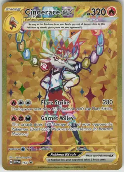 Pokemon Cinderace ex Promo SV: Scarlet & Violet Promo Cards 163 NM - Image 1