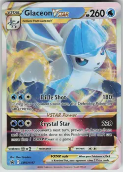 Pokemon Glaceon VSTAR Promo SWSH: Sword & Shield Promo Cards SWSH197 NM - Image 1