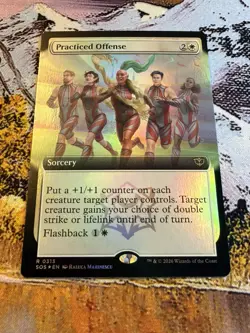 Practiced Offense - Foil - Extended Art Secrets of Strixhaven MTG - Image 2