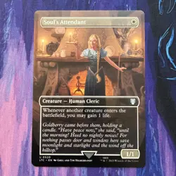 Soul's Attendant MINT Borderless 520 LTC Commander MTG Uncommon Unplayed Reg NM - Image 1