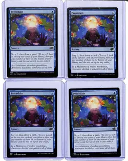 (4) Lot 2022 Magic The Gathering Jumpstart Preordain #063 C - Image 1