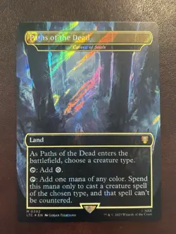 Paths of the Dead – Cavern of Souls (Borderless Surge Foil) MTG LOTR M 0392 NM - Image 1