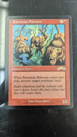Ravenous Baboons Exodus Regular rare magic card - Image 1