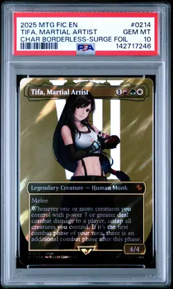 2025 MTG FINAL FANTASY COMMANDER #0214 TIFA, MARTIAL ARTIST PSA 10 - Image 1
