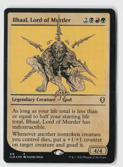 Bhaal, Lord of Murder (Showcase) #416 (Foil) (NM) Baldur's Gate CLB Magic MTG - Image 1