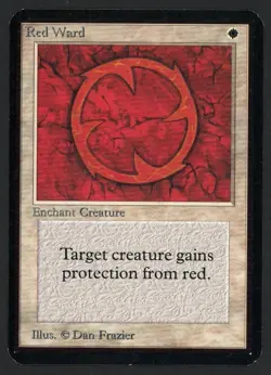 ***Alpha Red Ward*** MTG Alpha Magic Kid Icarus - Image 1