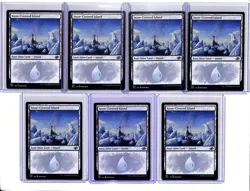 (7) Lot 2022 Magic The Gathering Jumpstart Snow-Covered Island #833 C - Image 1