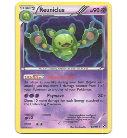 Pokemon 2011 Moderate Play Reuniclus Black & White 57/114 Holo Card - Image 1