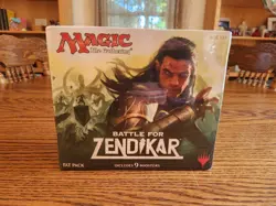 BRAND NEW SEALED Magic the Gathering Battle for Zendikar Fat Pack 9 Boosters NIB - Image 1