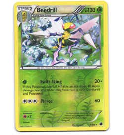 Pokemon 2013 Moderate Play Beedrill 3/116 Plasma Freeze REVERSE Card - Image 1