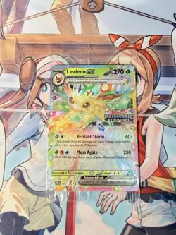 Pokemon Prismatic Evolutions Leafeon ex 006/131 Surprise Box Stamped Sealed - Image 1