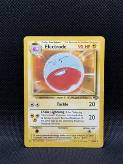 Electrode 18/64 Jungle Unlimited Pokemon Card Regular Rare Moderately Played MP - Image 1