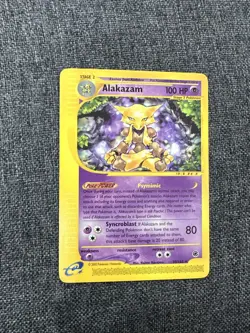 Pokemon Card Alakazam Non Holo 33/165 Rare Expedition Base Set (2002) - Image 1