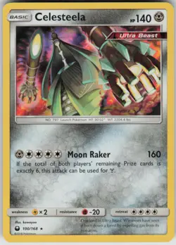 Pokemon Celesteela Holo Rare SM - Celestial Storm 100/168 NM - Image 1