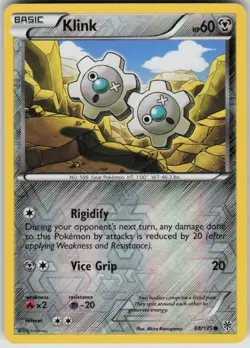 Pokemon Klink Common Plasma Storm 88/135 LP - Image 1