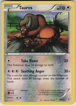 Pokemon Tauros Rare Generations 57/83 LP - Image 1